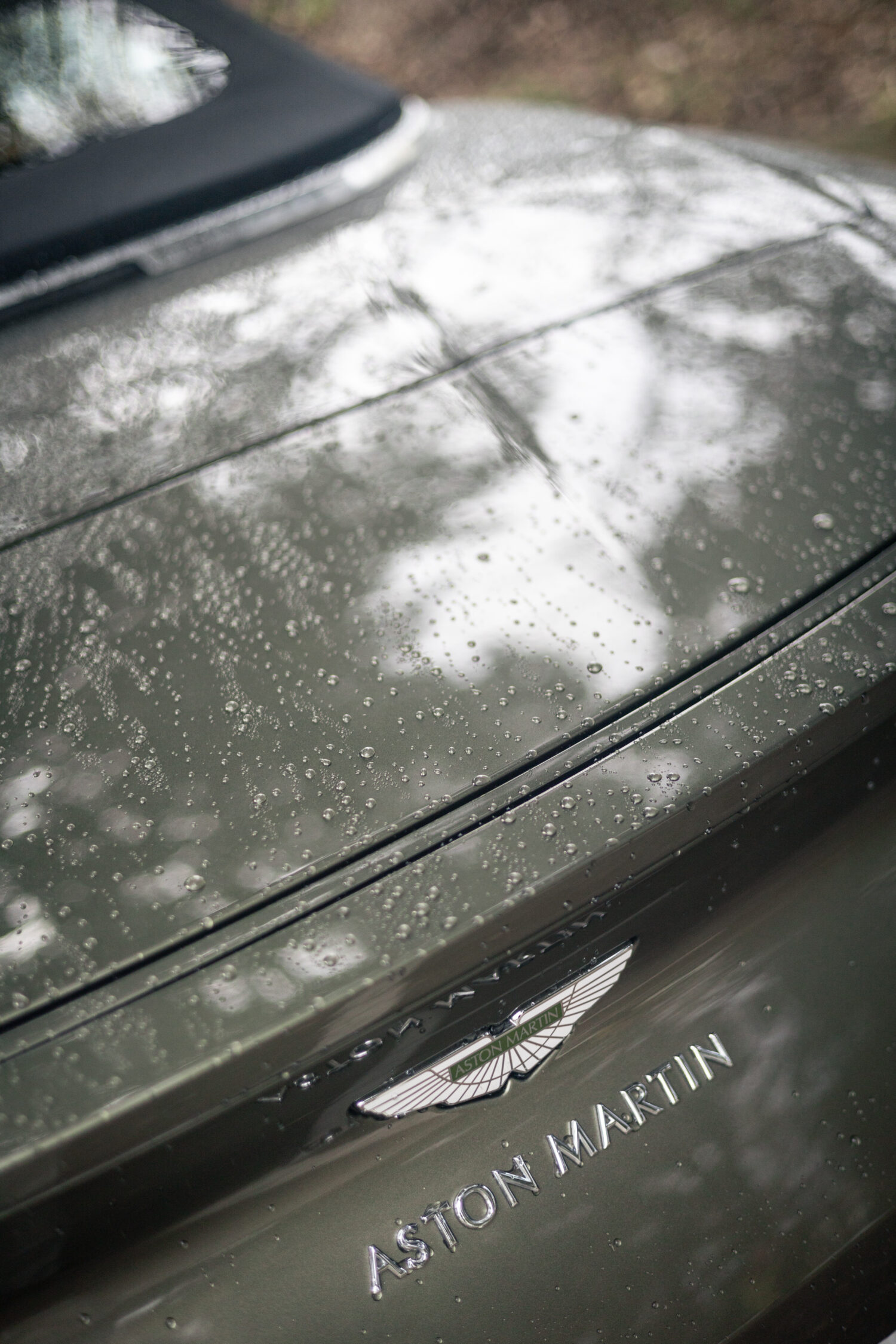 アストン・マーティンDB11ヴォランテ（FR/8AT）雨の日に乗るオープンカー