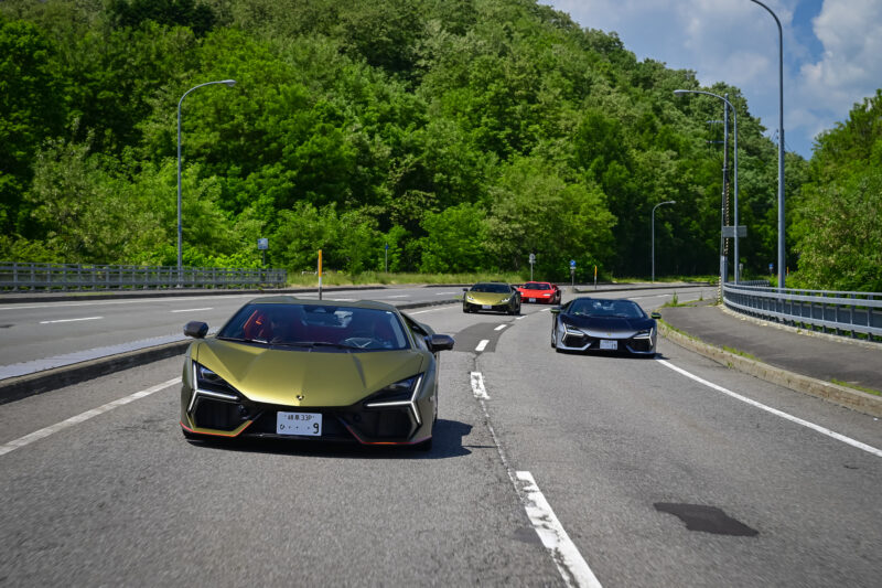 今回は北海道　ランボルギーニ　2025年の特別なドライビングツアーを開催
