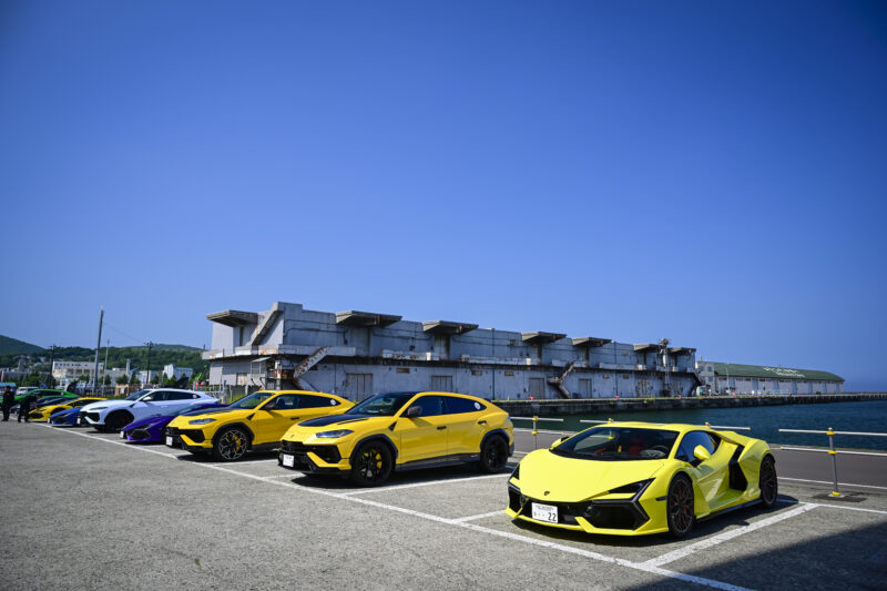 今回は北海道　ランボルギーニ　2025年の特別なドライビングツアーを開催