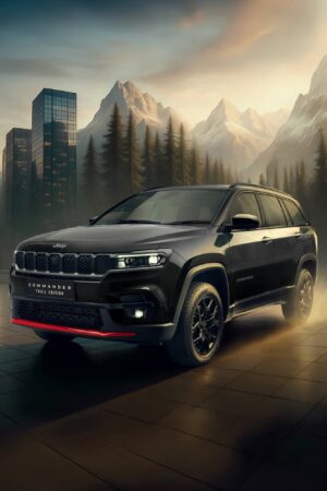 レッドがアクセントで150台限定　ジープ・コマンダーに「トレイルエディション」